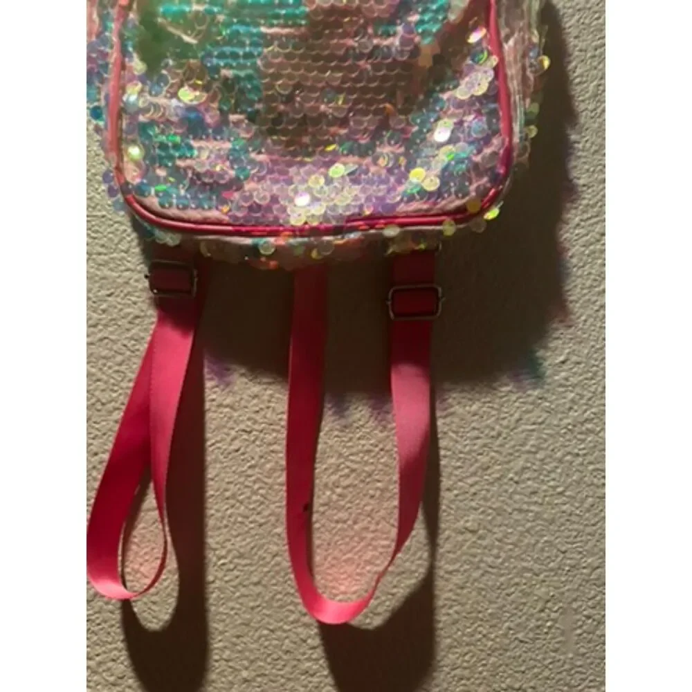Cat Sparkled Mini Pink Backpack